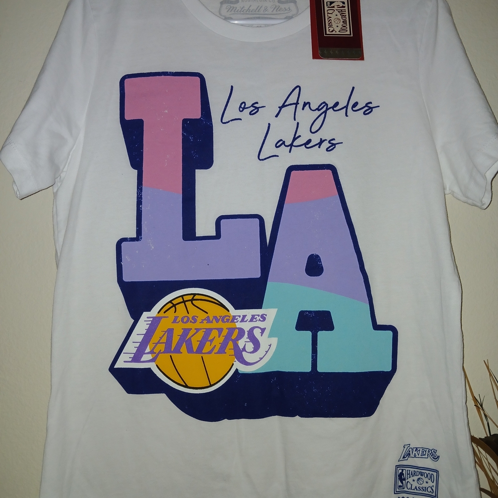 Mitchell & Ness Los Angeles Lakers Colorful Graphic Tee